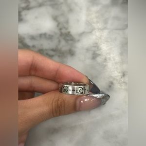 NWT Gucci ghost ring 925 - polished, nearly new. With box, pamphlet, dust bag